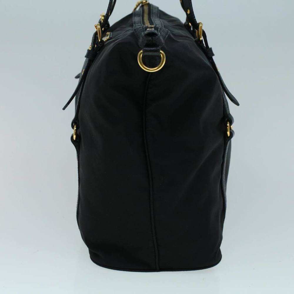 PRADA Tote Bag Nylon Black Auth ac2376 - Picture 5 of 16
